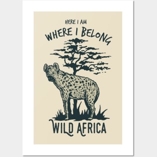 Wild Africa - Hyena Posters and Art